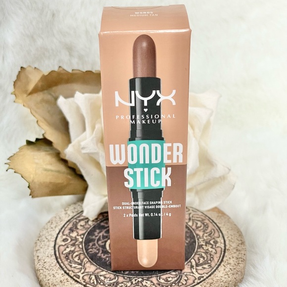 🆕NWT NYX WONDER STICK DUAL ENDED HIGHLIGHTING STICK MED TAN face shaping stick - Picture 1 of 4